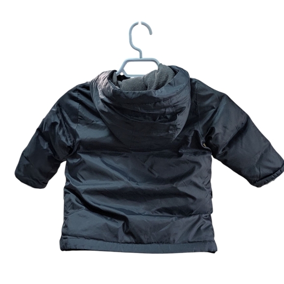 GAP Kids Charcoal Hooded Puffer Coat - Picture 5 of 8